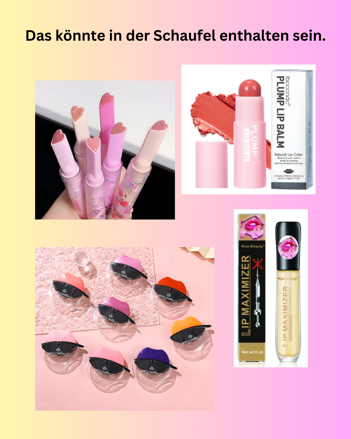 Lippen Überraschungsschaufeln