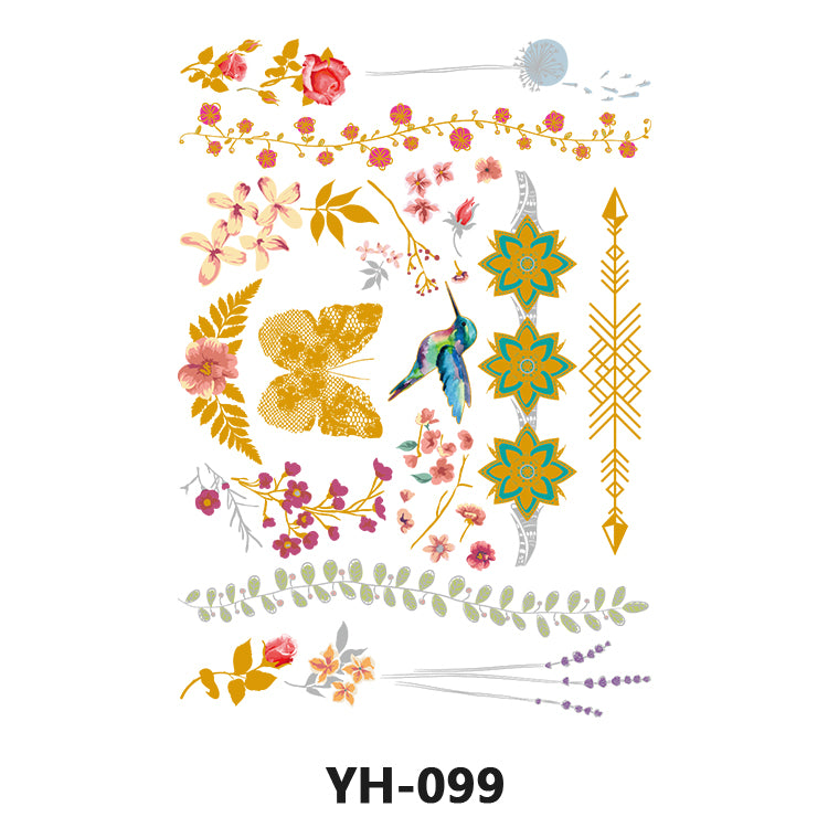 Gold - Metall Tattoo 099