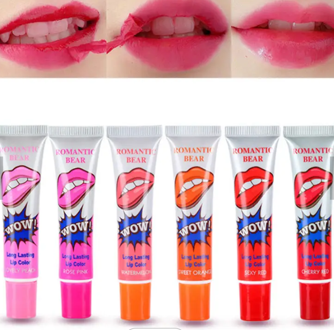 Peel Off Lipstick Set 6 Farben